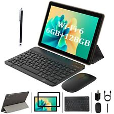 Tablet with Keyboard, 2 in 1 Tablet 10 inch, 6GB RAM 128GB ROM Black Full Set picture
