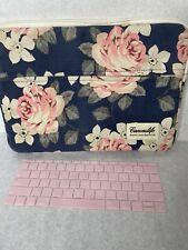 Canvaslife White Rose Patten Laptop Sleeve 14 inch 14.0 inch Laptop case Bag picture