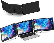 MAXFREE S2 Triple Monitor for Laptop, 14'' Laptop Monitor Extender 1080P - Black picture