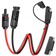 Electop Solar Panel Connector Cable, 10AWG SAE Connector to Male & Female Solar picture