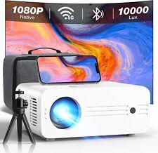 WiFi Bluetooth Projector with Case, 10000 Lumens Full HD 1080P Native 4K package picture