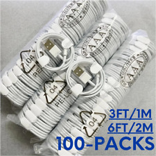 100X For Apple iPhone 7 8 SE XR XS 11 12 13 14 USB Cable Charger Cord Wholesale picture
