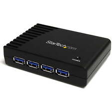 StarTech.com 4-Port USB 3.0 SuperSpeed Hub with Power Adapter - 5Gbps - Portable picture
