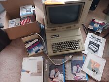 Vintage Apple IIe, DuoDisk, Monitor, cards, manuals, cables, AppleWorks, etc.  picture