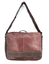 Wilson's Leather Pelle Studio Laptop Briefcase brown messenger bag genuine mens picture
