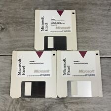 Microsoft Excel 3.0 For Apple Macintosh 3.5” Floppy Disc Set Setup & Utilities  picture