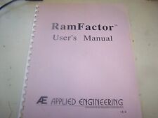 Applied Engineering RAM Factor User's Manual for Apple picture