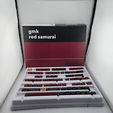 MIXED LOT Drop+Redsuns GMK Red Samurai Keycap 77 Keycaps NOT A SET picture