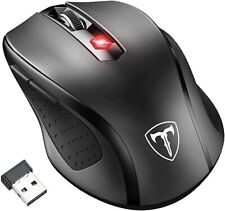 VicTsing Wireless Gaming Mouse Ergonomic 5 Adjustable DPI Levels 6 Buttons Black picture