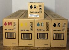 New LOT OF 5 DELL TONER 5110CN CT200840, CT200841, CT200842, CT200843, CT200836 picture