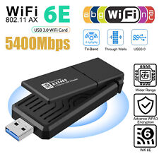 WiFi 6E Tri-band AX5400 USB 3.0 WiFi Adapter 2.4G/ 5G / 6G Wireless Network Card picture