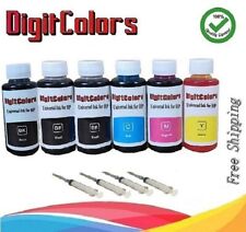 4-Color Bulk Ink Refill Kit for HP Inkjet Printer Cartridges 600ml Total picture