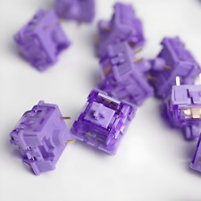 Hand Lubed KTT Purple Click Clicky Mechanical Keyboard Switches picture