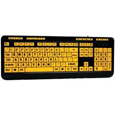 Adesso AKB-132UY EasyTouch 132 Luminous Large-Print Desktop Keyboard picture