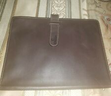 Authentic Omega Watch (Made In Italy)  Brown Leather iPad Case $540 picture