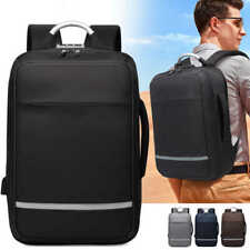 Men's Business USB Backpacks School Bag for Teenager 17 Inch Laptop Anti-theft picture