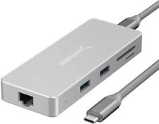 SABRENT 9 in 1 HDMI 2.0 4K 1 Gbps Ethernet USB 3.1 PD USB 2.0 Micro SD USB-C Hub picture