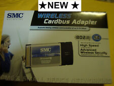 ✂New EXternaL WIFI CARD SMC® hi-speed wireless G Adapter 80211b/g pc slot pcmcia picture