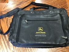 Leeds John Deere Embroidered Faux Leather Briefcase Shoulder Bag Laptop Case C&F picture