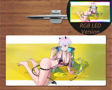 Anime RGB LED Large Mouse Pad Cyberpunk Edgerunners Lucy Gaming Mat Mousepad picture