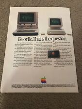 Vintage 1984 APPLE IIe IIc HOME COMPUTER BROCHURE PRINT AD 8-PAGE 1980s picture