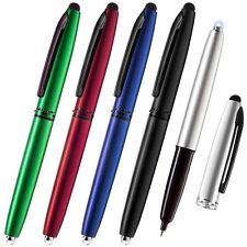 Stylus Pen, 3-in-1 Touchscreen+Flashlight+ Ballpoint Metal Pens, 5 Pack picture