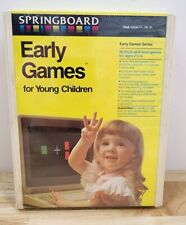 SEALED 1985 Springboard Early Games for Yong Children Disk Apple II+, IIe, IIc picture