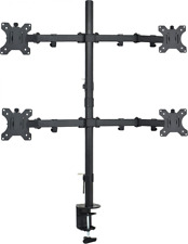 VIVO Quad 13 to 30 inch LCD Monitor Desk Mount, Fully Adjustable Stand Black  picture