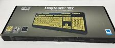Adesso EasyTouch 132 Luminous 4x Large Print Multimedia Desktop Keyboard picture
