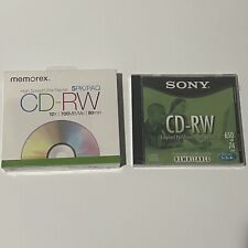 Memorex CD-RW 12x - 700MB/Mo 80Min - 5 Pack Sealed Plus Bonus Sony CD-RW picture