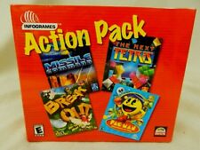  Action Pack Computer Games CD ROM Pac-Man Break Out Tetris Sealed Infogrames picture