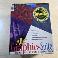 sealed- Micrografx ABC Graphics Suite - Vintage Software- Windows 95 picture