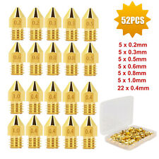 52PCS 3D Printer Nozzle Kit MK8 Extruder for Makerbot Creality CR-10 0.2-1.0mm picture