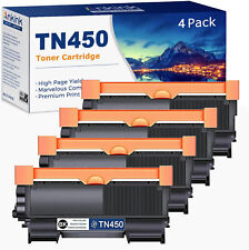 4 High Yield TN450 Black Toner Cartridge For Brother HL-2240 HL-2270DW MFC-7360N picture