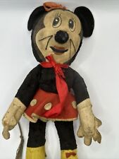 1930s Antique Deans Disney Mini Mickey Mouse Doll 13 In Made in England - RARE picture