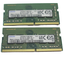 2x Samsung 8GB PC4-25600 DDR4-3200 SODIMM Memory M471A1K43DB1CWE Laptop Ram Used picture