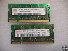 HYNIX 1GB (2X512MB) PC2-5300S DDR2 Laptop Memory RAM (03) HYMP564S64CP6-C4 AB picture