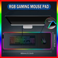 LARGE RGB LED Extra Large Soft Gaming Mouse Pad Oversized Glowing 31.5x11.8