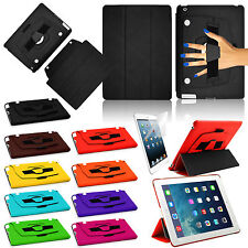 Genuine Case Hand Strap Leather Smart Flip Stand 360 Cover for Apple iPad Mini 4 picture