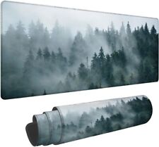 Misty Landscape with Fir Forest in Retro Gaming Mouse Pad Large Mouse Mat XL ... picture