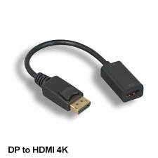 KNTK Displayport 1.2a Male to HDMI 1.4b Female Adapter Cord w/ Latch 4K HDTV picture