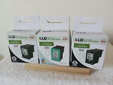 LD Ink Cartridges Two Black & One Color For HP Printers Ready To Go. D picture