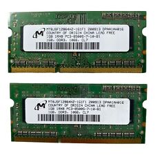 Micron 2GB RAM Kit 2x1GB DDR3 Laptop Memory MT8JSF12864HZ-1G1D1 picture