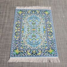 Woven Mouse Pad - Turkish Carpet Design Green/Blue /Yellow 10