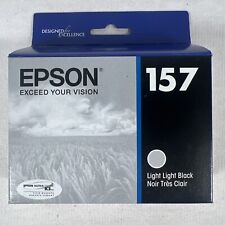 NEW Genuine Epson 157 Light Light Black C13 T157920 Ink Cartridge Exp 08-22 picture