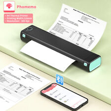 Portable Wireless Legit A4 Bluetooth Thermal Printer for Travel Phomemo M08F LOT picture
