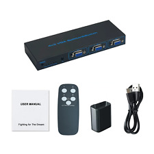Durable 4x3 VGA Switcher 4 In 3 Out VGA Video Splitter Box 4 Port VGA Switch picture