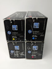 HP 414a LaserJet Toner Set of 4 Genuine W2020A W2021A W2022A W2023A New Sealed picture