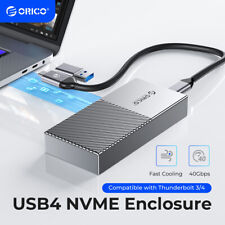 ORICO USB4 NVMe SSD Enclosure 40Gbps PCIe3.0x4 M.2 SSD Case for Thunderbolt 3 4 picture