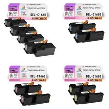 10Pk TRS C1660 BCYM Compatible for Dell C1660w C1660 Toner Cartridge picture